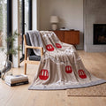 Plaid jacquard funivia effetto lana Le Tele di Margi
