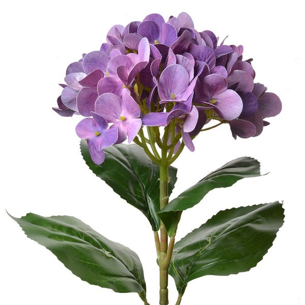 Fiore artificiale ortensia 60 cm viola plastica Clayre & Eef