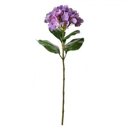 Fiore artificiale ortensia 60 cm viola plastica Clayre & Eef