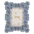 Cornice per foto 13x18 cm blu vetro e plastica Clayre & Eef