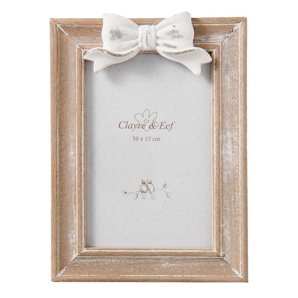 Cornice per foto 10x15 cm marrone vetro e legno Clayre & Eef