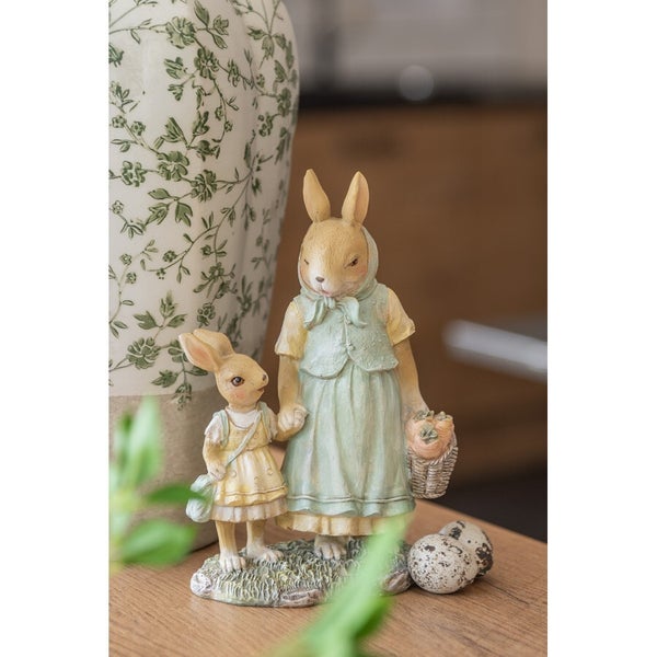 Statuetta decorativa conigli Clayre & Eef